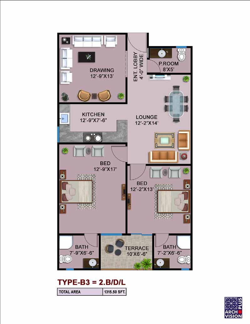 Freesia floor plan